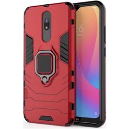 Mobigear Armor Ring Xiaomi Redmi 8 Hoesje Hardcase Backcover Shockproof met Ringhouder - Rood