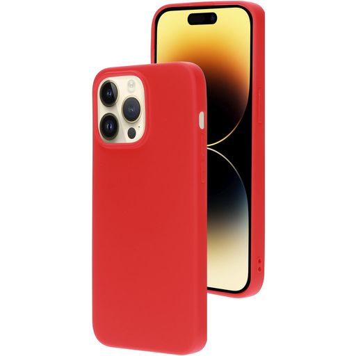 Mobiparts iPhone 14 Pro Max Siliconen Hoesje Backcover - Scarlet Red