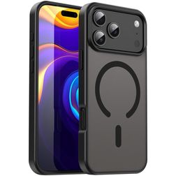 Mobigear Shockproof iPhone 17 Pro Max MagSafe Hoesje Hardcase Backcover - Zwart