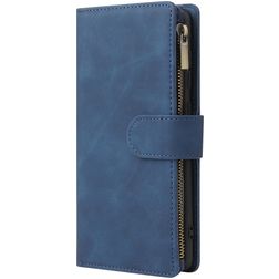 Mobigear Zipper Samsung Galaxy A71 Hoesje Bookcase Portemonnee - Blauw