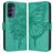 Mobigear Butterfly Samsung Galaxy A16 Hoesje Bookcase Portemonnee - Groen