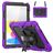 Mobigear SureGrip Xtreme iPad 11 (2025) Hoes Hard Kunststof,Siliconen Backcover + Schouderband + Standaard - Paars