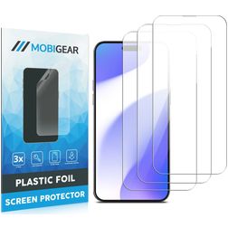 Mobigear iPhone 16 Plus Screenprotector Folie - Case Friendly (3-Pack)