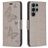 Mobigear Butterfly Samsung Galaxy S24 Ultra Hoesje Bookcase Portemonnee - Grijs