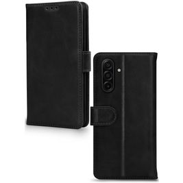 Mobilize Wallet Samsung Galaxy A17 Hoesje Echt Leer Bookcase Portemonnee - Zwart