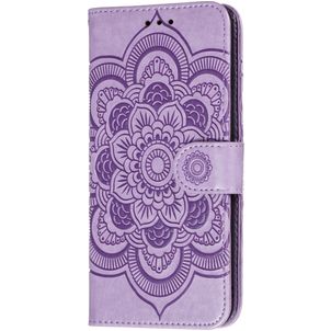Mobigear Mandala Huawei P40 Hoesje Bookcase Portemonnee - Paars