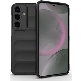 Mobigear Bumpy Samsung Galaxy S25 Plus Hoesje Flexibel TPU Backcover - Zwart