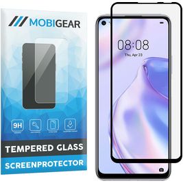 Mobigear Premium Huawei P40 Lite 5G Glazen Screenprotector - Case Friendly - Zwart