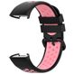 Mobigear Sport Plus Buckle Siliconen Fitbit Charge 4 Bandje Gespsluiting - Zwart / Roze