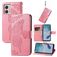 Mobigear Butterfly Motorola Moto E13 Hoesje Bookcase Portemonnee - Roze
