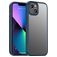 Mobigear Crystal iPhone 14 Plus Hoesje Hardcase Backcover Shockproof - Transparant / Donkerblauw