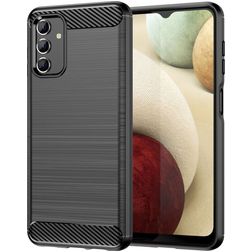 Mobigear Brushed Slim Samsung Galaxy A04s Hoesje Flexibel TPU Backcover - Zwart