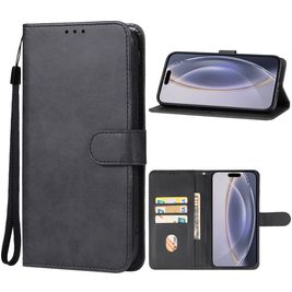Mobigear Wallet iPhone 16 Pro Hoesje Bookcase Portemonnee - Zwart