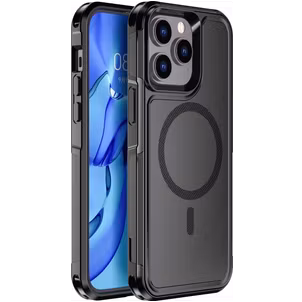 Mobigear Traveller iPhone 14 Pro Max MagSafe Hoesje Hardcase Backcover Shockproof - Zwart