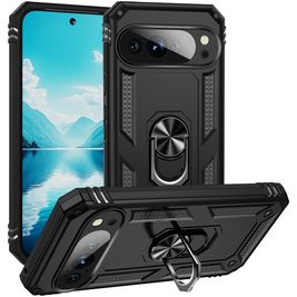 Mobigear Armor Ring Google Pixel 10 Pro XL Hoesje Hardcase Backcover Shockproof met Ringhouder - Zwart