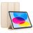 Mobigear Tri-Fold Gel iPad 11 (2025) Hoes TPU,Kunstleer Bookcase - Goud