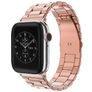 Mobigear Antwerp Stalen Apple Watch Bandje Vouwsluiting - 49/46/45/44 mm - Roségoud