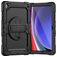 Mobigear SureGrip Xtreme Samsung Galaxy Tab A11 Plus Hoes Hard Kunststof,Siliconen Backcover + Schouderband + Standaard - Zwart