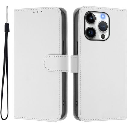 Mobigear Urban Wallet iPhone 16 Pro Hoesje Bookcase Portemonnee - Wit