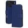 Mobiparts Wallet iPhone 17 Pro Max MagSafe Hoesje Echt Leer Bookcase Portemonnee - Blauw