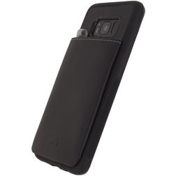 Mobilize Gelly Card Samsung Galaxy S8 Hoesje Flexibel TPU Backcover met Pasjeshouder - Zwart