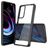 Mobigear Crystal Motorola Edge (2021) Hoesje Hardcase Backcover - Transparant / Zwart