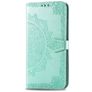 Mobigear Mandala Motorola Moto E6s (2020) Hoesje Bookcase Portemonnee - Turquoise
