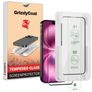 GrizzlyCoat AlignPro iPhone 16 Glazen Screenprotector - Case Friendly + Installatie Frame - Zwart