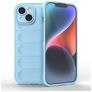 Mobigear Bumpy iPhone 15 Hoesje Flexibel TPU Backcover - Blauw