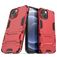Mobigear Armor Stand iPhone 13 Mini Hoesje Hardcase Backcover Shockproof met Standaard - Rood