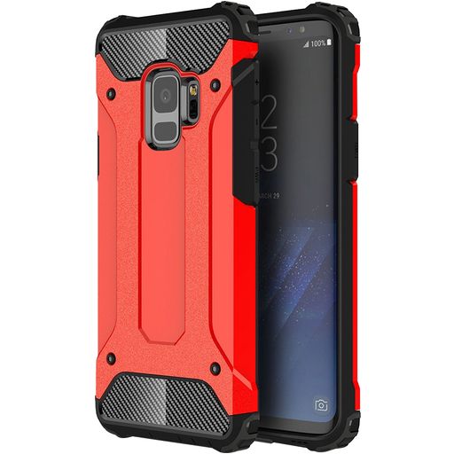 Mobigear Outdoor Samsung Galaxy S9 Hoesje Hardcase Backcover Shockproof - Rood