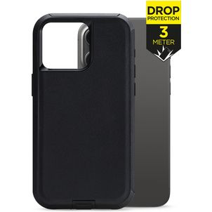 Mobilize Defender iPhone 15 Pro Max Hoesje Hardcase Backcover Shockproof - Zwart