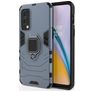 Mobigear Armor Ring OnePlus Nord 2 Hoesje Hardcase Backcover Shockproof met Ringhouder - Blauw