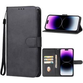 Mobigear Wallet iPhone 15 Pro Hoesje Bookcase Portemonnee - Zwart