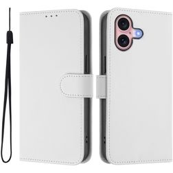 Mobigear Urban Wallet iPhone 16 Hoesje Bookcase Portemonnee - Wit