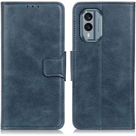 Mobigear Classy Nokia X30 Hoesje Bookcase Portemonnee - Blauw