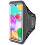 Mobiparts Comfort Fit Telefoonhouder Hardlopen Samsung Galaxy A41 Sport Hoesje Neopreen Sportarmband - Zwart