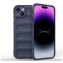 Mobigear Bumpy iPhone 15 Plus Hoesje Flexibel TPU Backcover - Donkerblauw