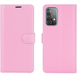 Mobigear Classic Samsung Galaxy A52 Hoesje Bookcase Portemonnee - Roze