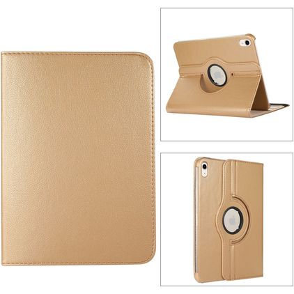 Mobigear DuoStand iPad 11 (2025) Hoes Draaibare Bookcase - Goud