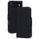 Mobiparts Wallet iPhone Air MagSafe Hoesje Echt Leer Bookcase Portemonnee - Zwart