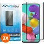 Mobigear Premium Samsung Galaxy A51 Glazen Screenprotector - Case Friendly - Zwart (3-Pack)