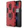 Mobigear Armor Ring OnePlus 8 Pro Hoesje Hardcase Backcover Shockproof met Ringhouder - Rood