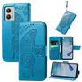 Mobigear Butterfly Motorola Moto E13 Hoesje Bookcase Portemonnee - Blauw