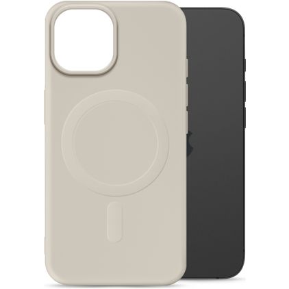 My Style Protective Flex iPhone 15 MagSafe Hoesje Flexibel TPU Backcover - Antique White