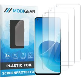 Mobigear OPPO Reno 7 4G Screenprotector Folie - Case Friendly (3-Pack)