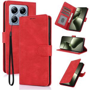Mobigear Wallet Xiaomi 14T Pro Hoesje Bookcase Portemonnee - Rood