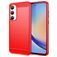 Mobigear Brushed Slim Samsung Galaxy A35 Hoesje Flexibel TPU Backcover - Rood