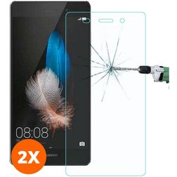 Mobigear Huawei P8 Lite (2016) Glazen Screenprotector - Case Friendly (2-Pack)