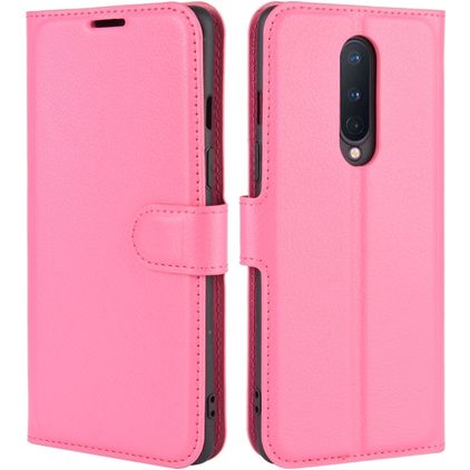 Mobigear Classic OnePlus 8 Hoesje Bookcase Portemonnee - Magenta
